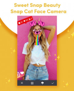 اسکرین شات برنامه Sweet Snap Beauty - Snap Cat Face Camera 2