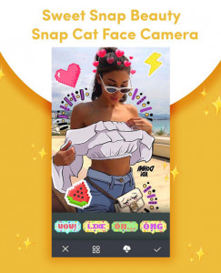 اسکرین شات برنامه Sweet Snap Beauty - Snap Cat Face Camera 3