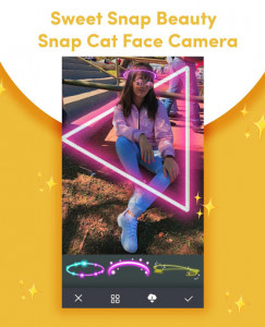 اسکرین شات برنامه Sweet Snap Beauty - Snap Cat Face Camera 4