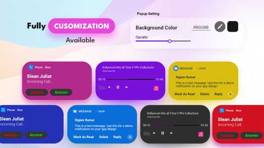 اسکرین شات 6 برنامه dynamicBar - Notification Bar