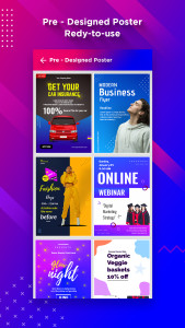 اسکرین شات 4 برنامه Poster Maker : Design Great Po