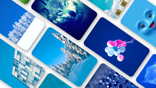 اسکرین شات 1 برنامه Blue Wallpaper 2024