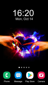 اسکرین شات 3 برنامه Finger Heart Wallpaper 2025