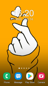 اسکرین شات 4 برنامه Finger Heart Wallpaper 2025