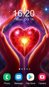 اسکرین شات 6 برنامه Finger Heart Wallpaper 2024