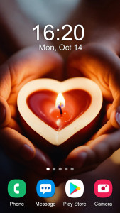 اسکرین شات 5 برنامه Finger Heart Wallpaper 2024