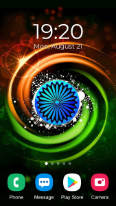 اسکرین شات 4 برنامه India Flag Wallpaper 2025