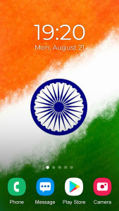 اسکرین شات 2 برنامه India Flag Wallpaper 2025