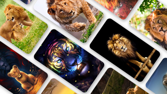 اسکرین شات 1 برنامه Lion Wallpaper 2025