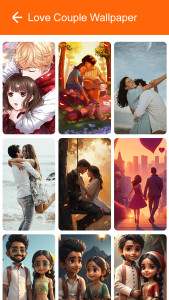 اسکرین شات 8 برنامه Love Couple Wallpaper 2025