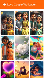 اسکرین شات 5 برنامه Love Couple Wallpaper 2024