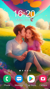 اسکرین شات 5 برنامه Love Couple Wallpaper 2025