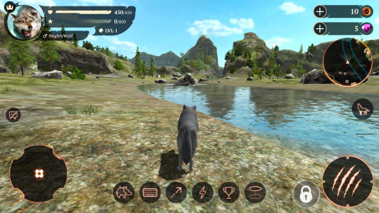 اسکرین شات 1 بازی The Wolf: Animal Hunting Game