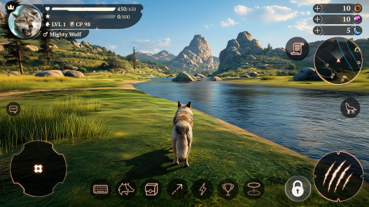 اسکرین شات 1 بازی The Wolf: Animal Hunting Game