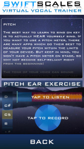 اسکرین شات برنامه SWIFTSCALES - Vocal Trainer 5