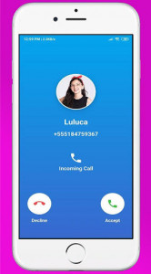اسکرین شات برنامه Fake Luluca Call  📞 2