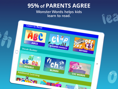 اسکرین شات 2 برنامه Wonster Words Learning Games