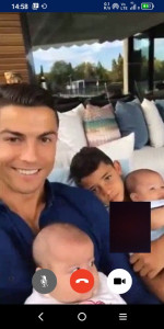 اسکرین شات برنامه C.Ronaldo' Video call Prank 1