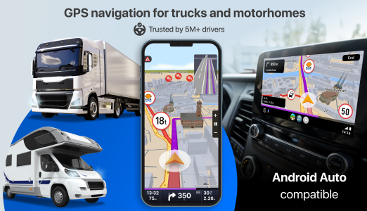 اسکرین شات 1 برنامه Sygic GPS Truck & Caravan