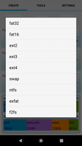 اسکرین شات 6 برنامه Android Partition Tool