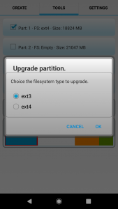اسکرین شات 8 برنامه Android Partition Tool