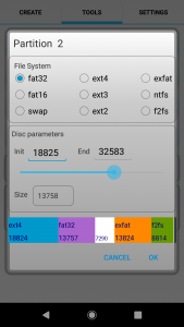 اسکرین شات برنامه AParted ( Sd card Partition ) 3