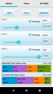 اسکرین شات برنامه AParted ( Sd card Partition ) 1