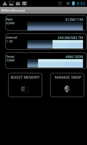 اسکرین شات برنامه AMemoryTool Swap Enabler Root 1
