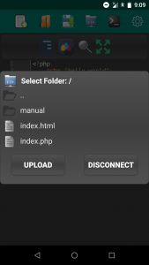 اسکرین شات 5 برنامه APhpEditor ( Android PHP IDE t