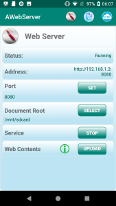 اسکرین شات 1 برنامه AWebServer Http Apache PHP Sql