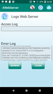 اسکرین شات 4 برنامه AWebServer Http Apache PHP Sql