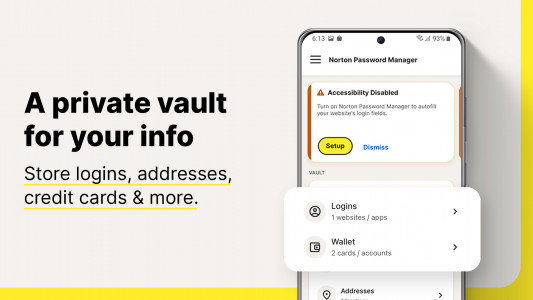 اسکرین شات 2 برنامه Norton Password Manager
