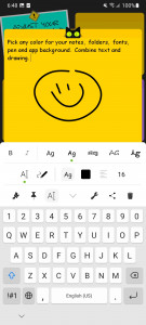 اسکرین شات 3 برنامه WeeNote Notes and Widget