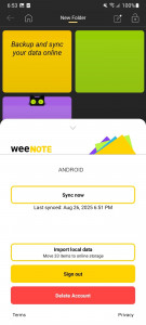 اسکرین شات 6 برنامه WeeNote Notes and Widget