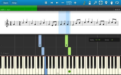 اسکرین شات برنامه Synthesia 2