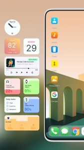 اسکرین شات برنامه Launcher for OS 18 Style 4