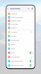 اسکرین شات برنامه Launcher for OS 18 Style 7