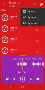 اسکرین شات برنامه Voice Recorder 5