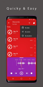 اسکرین شات برنامه Voice Recorder 2