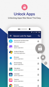 اسکرین شات برنامه Secure Lock for Apps -  Protect your Privacy 4