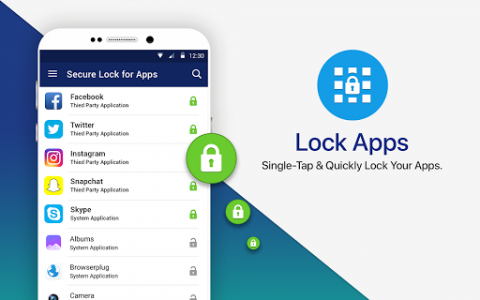 اسکرین شات برنامه Secure Lock for Apps -  Protect your Privacy 7