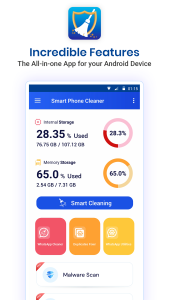 اسکرین شات 1 برنامه Smart Phone Cleaner