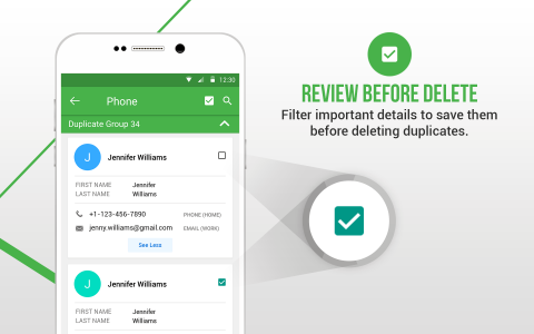 اسکرین شات برنامه Duplicate Contacts Fixer 6