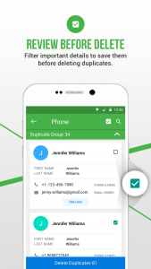 اسکرین شات برنامه Duplicate Contacts Fixer 6