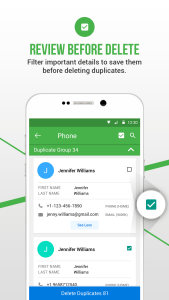 اسکرین شات 6 برنامه Duplicate Contacts Fixer