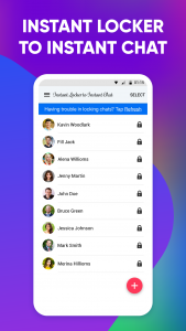 اسکرین شات 1 برنامه Instant Locker to Instant Chat