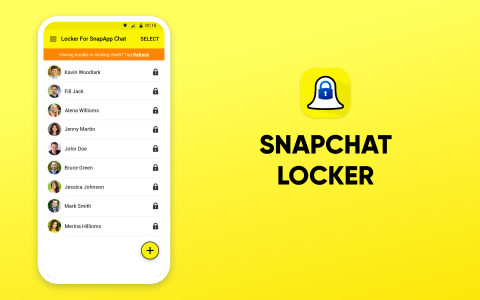 اسکرین شات برنامه Locker For SnapApp Chat 1