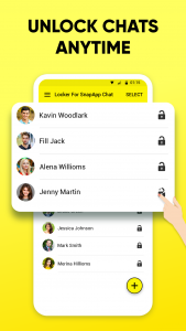 اسکرین شات 3 برنامه Locker For SnapApp Chat