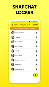 اسکرین شات برنامه Locker For SnapApp Chat 1