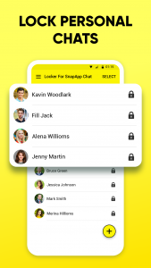 اسکرین شات 2 برنامه Locker For SnapApp Chat